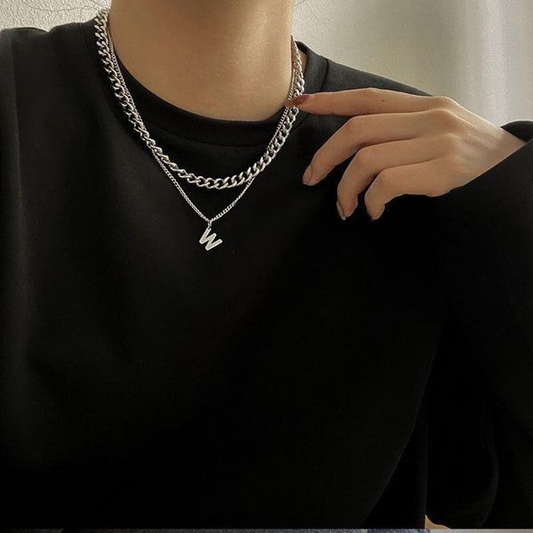 chokers bonlavie simple letter double necklaces women's fashion cool design thick chain clavicle, Golden;silver
chokers bonlavie simple letter double necklaces women's fashion cool design thick chain clavicle, Golden;silver