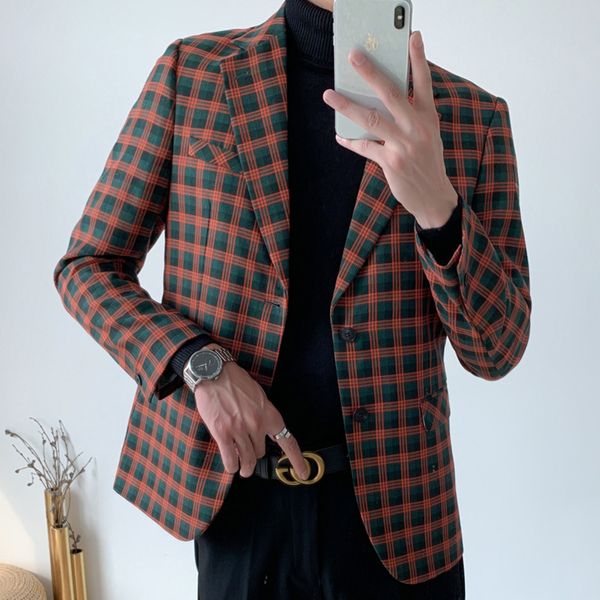 men's suits & blazers british men's casual wear, italian plaid jacket, striped suit, formal business, 2021, White;black
men's suits & blazers british men's casual wear, italian plaid jacket, striped suit, formal business, 2021, White;black