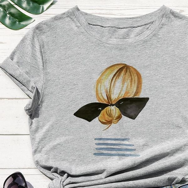 trendy refreshing pop blonde women t shirts beauty and black bow graphic print cartoon casual, White
trendy refreshing pop blonde women t shirts beauty and black bow graphic print cartoon casual, White
