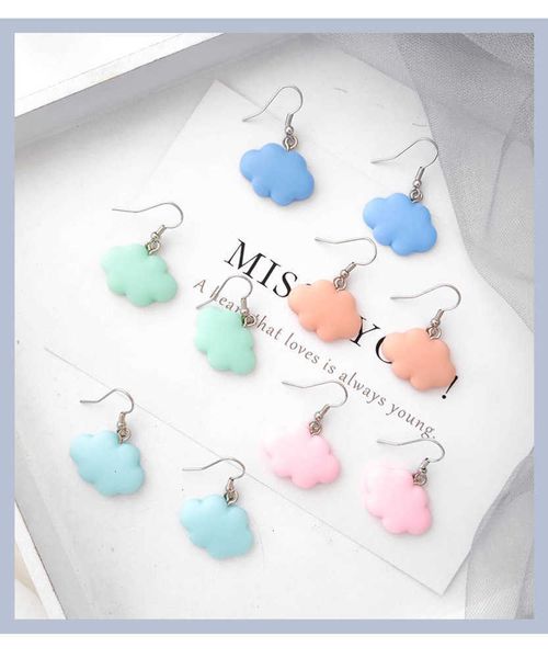 hars fashion multicolor simple women drop dangle cloud diy earrings ornament handmade jewelry, Golden
hars fashion multicolor simple women drop dangle cloud diy earrings ornament handmade jewelry, Golden