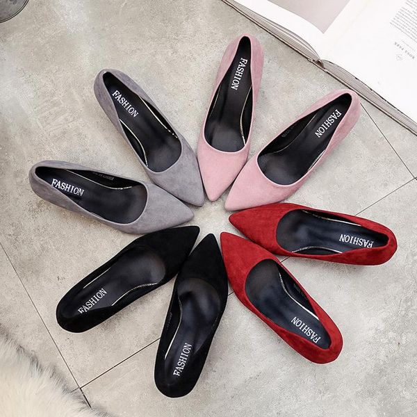 dress shoes autumn fashion square heel womens simple comfort single shoe pointed shallow mouth suede work classic high heels, Black
dress shoes autumn fashion square heel womens simple comfort single shoe pointed shallow mouth suede work classic high heels, Black