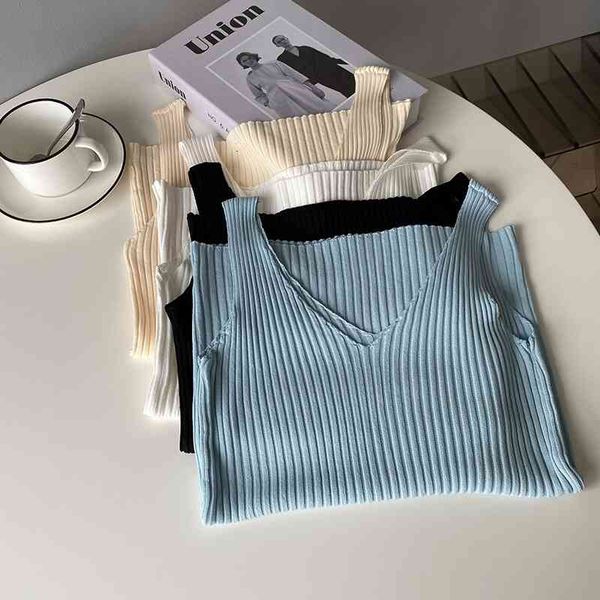 women's tanks & camis summer knitted v-neck sleeveless tank white cami female e4bm
women's tanks & camis summer knitted v-neck sleeveless tank white cami female e4bm