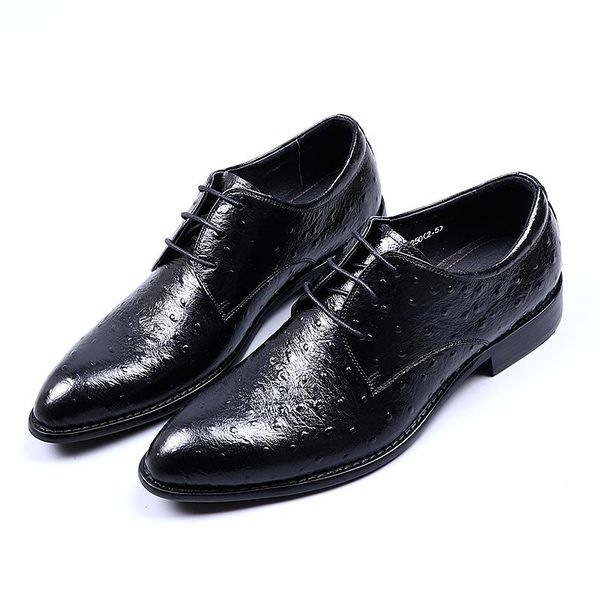 men's formal leather shoes, lace-up pointed toe, suit style, made of cowhide, european style dress shoes, Black
men's formal leather shoes, lace-up pointed toe, suit style, made of cowhide, european style dress shoes, Black