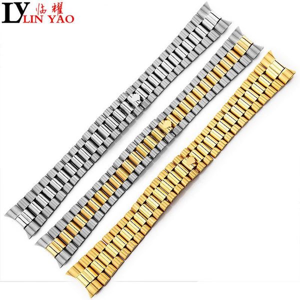 watch bands stainless steel band 20mm for quick release day calendar watchband strap wrist loop belt bracelet black silver gold., Black;brown
watch bands stainless steel band 20mm for quick release day calendar watchband strap wrist loop belt bracelet black silver gold., Black;brown