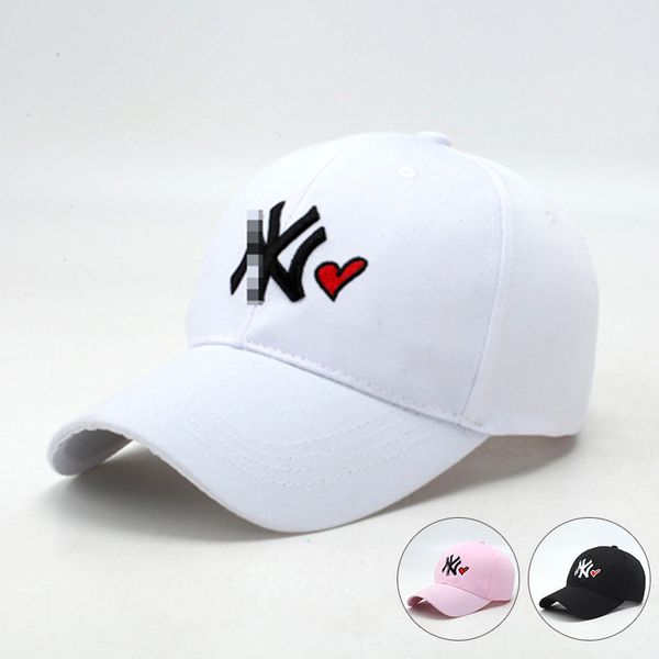 cap female spring and autumn embroidery adjustable black letter baseball cap korean dome adult, Black;white