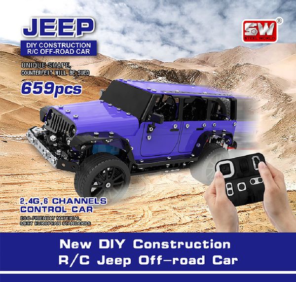 2.4ghz 6 channels usb charging alloy building block diy construction remote control jeeps off-road truck toys assembly rc car
2.4ghz 6 channels usb charging alloy building block diy construction remote control jeeps off-road truck toys assembly rc car