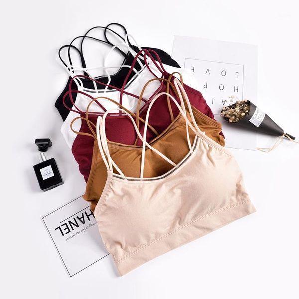 bustiers & corsets women push up bras summer padded tube ice silk beauty back underwear crop top, Black;white