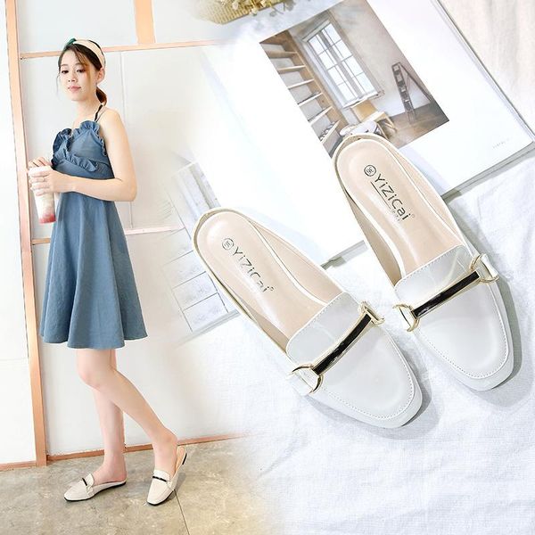 shoes woman 2021 cover toe pu loafers slippers flat low pantofle fabric slides rubber hoof heels basic patent, Black
shoes woman 2021 cover toe pu loafers slippers flat low pantofle fabric slides rubber hoof heels basic patent, Black