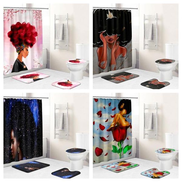 bath accessory set 3d printing mature black girl waterproof fabric bathroom curtain shower cover non slip carpet toilet mat
bath accessory set 3d printing mature black girl waterproof fabric bathroom curtain shower cover non slip carpet toilet mat