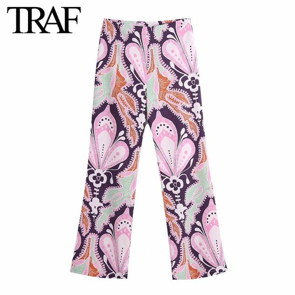 women's pants & capris za women clothing 2022 spring autumn vintage streetwear high waist wide leg printing korean style trousers, Black;white
women's pants & capris za women clothing 2022 spring autumn vintage streetwear high waist wide leg printing korean style trousers, Black;white