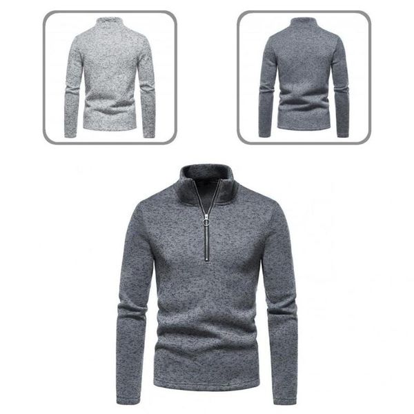 men's sweaters anti-shrink fabulous stand collar men sweashirt elastic hoodie zipper for daily wear, White;black
men's sweaters anti-shrink fabulous stand collar men sweashirt elastic hoodie zipper for daily wear, White;black