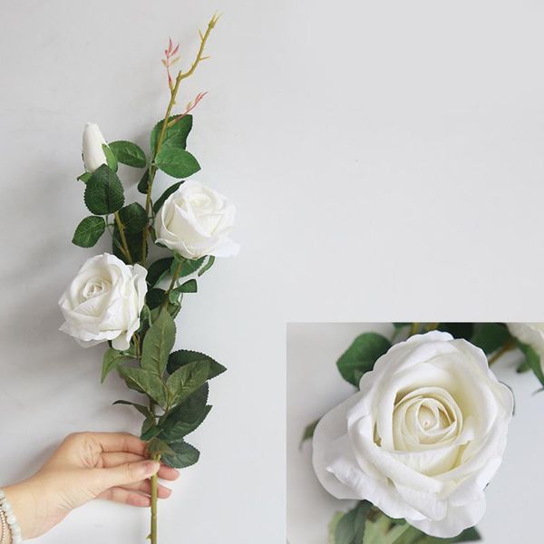 decorative flowers & wreaths decor simulation rose cloth artificial 3-heads wedding practical
decorative flowers & wreaths decor simulation rose cloth artificial 3-heads wedding practical
