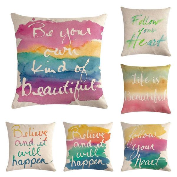 cushion/decorative pillow colorful&beautiful words cushion cover 45*45cm cotton linen wedding decor throw pillowcase 1 side print cojine
cushion/decorative pillow colorful&beautiful words cushion cover 45*45cm cotton linen wedding decor throw pillowcase 1 side print cojine