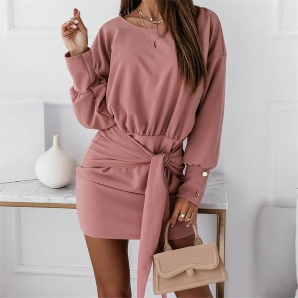 casual dresses 2021 women's summer and autumn fashion o neck temperament buttocks solid color woman long sleeved bandage mini, Black;gray
casual dresses 2021 women's summer and autumn fashion o neck temperament buttocks solid color woman long sleeved bandage mini, Black;gray