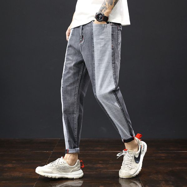 men's pants jeans loose stretch small harem, Black
men's pants jeans loose stretch small harem, Black