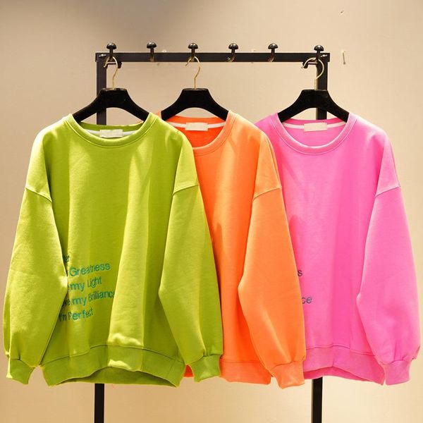 women's hoodies & sweatshirts korean fashion o-neck fleece women plus size loose long letter embroidery warm pullovers, Black
women's hoodies & sweatshirts korean fashion o-neck fleece women plus size loose long letter embroidery warm pullovers, Black
