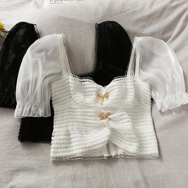 women's blouses & shirts women fashion bow bodycon chiffon blouse lady sweet casual short sleeve crop girls elegant daily basic shirt, White
women's blouses & shirts women fashion bow bodycon chiffon blouse lady sweet casual short sleeve crop girls elegant daily basic shirt, White