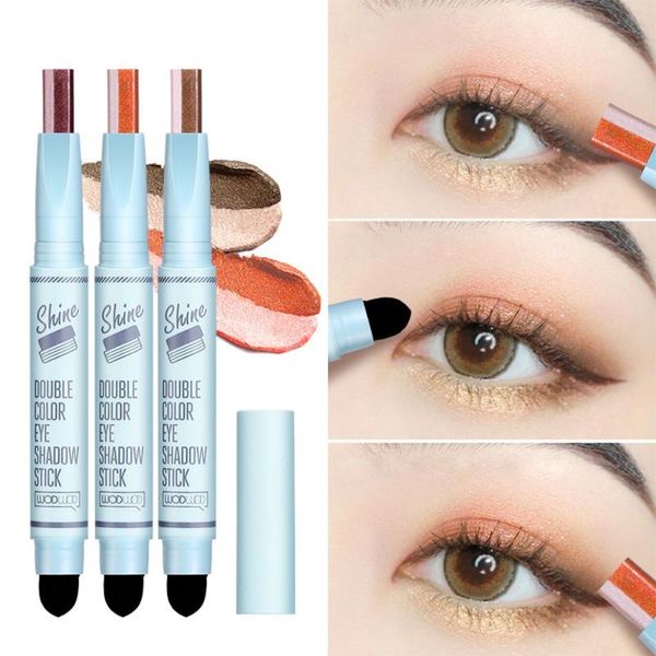 eye shadow 2 in 1 double colors eyeshadow stick with spong head glitter shimmer gradient waterproof long lasting makeup
eye shadow 2 in 1 double colors eyeshadow stick with spong head glitter shimmer gradient waterproof long lasting makeup
