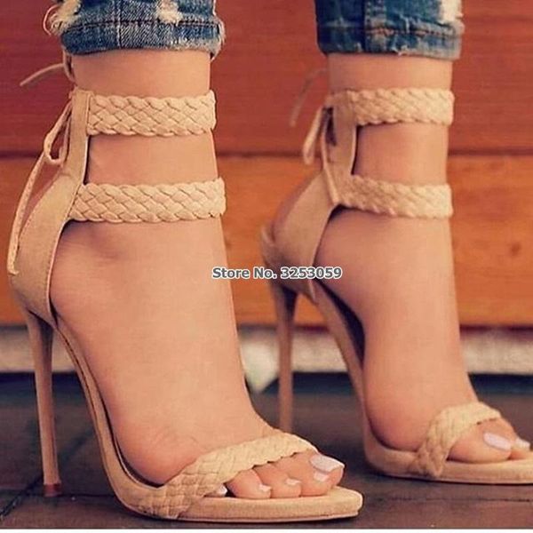 women plaited strap high heel sandals gorgeous stiletto heels lace-up braided dress shoes gladiator banquet pumps sale, Black
women plaited strap high heel sandals gorgeous stiletto heels lace-up braided dress shoes gladiator banquet pumps sale, Black