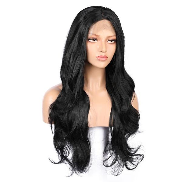 synthetic wigs body wave middle ratio 26inch 180%density natural black lace front wig with baby hair hairline long cosplay
synthetic wigs body wave middle ratio 26inch 180%density natural black lace front wig with baby hair hairline long cosplay