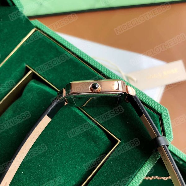 british designer ladies fashion watch square green dial leather strap order to send bracelet, Slivery;brown
british designer ladies fashion watch square green dial leather strap order to send bracelet, Slivery;brown
