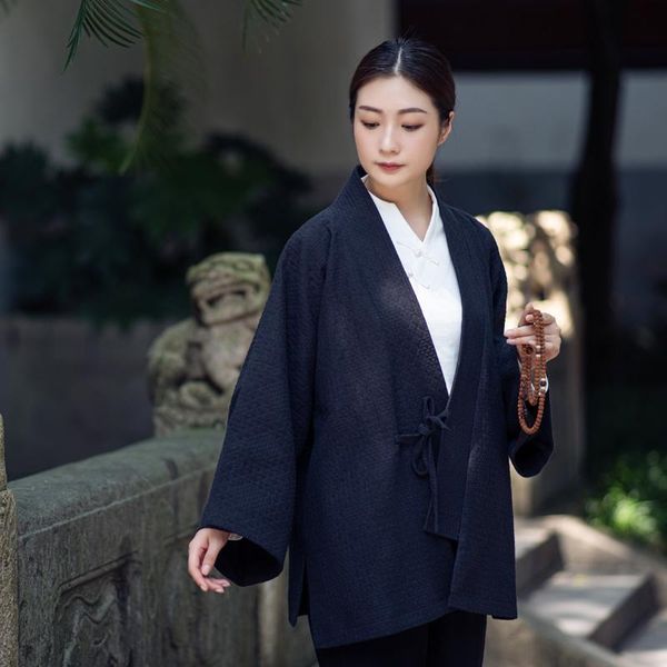 ethnic clothing miao yan xinkong handmade cardigan coat precious washed linen cotton taoist robe, Red
ethnic clothing miao yan xinkong handmade cardigan coat precious washed linen cotton taoist robe, Red