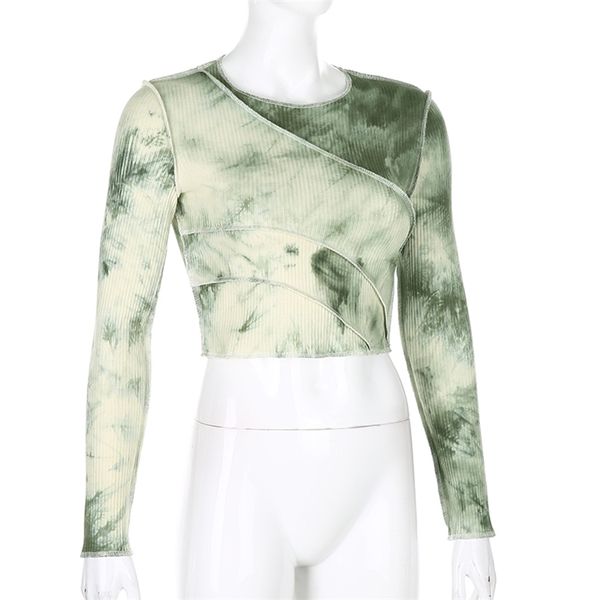 weekeep tie dye print streetwear ruffle crop women autumn rib knitted skinny tshirt kpop fashion tee shirts harajuku clothes, White
weekeep tie dye print streetwear ruffle crop women autumn rib knitted skinny tshirt kpop fashion tee shirts harajuku clothes, White