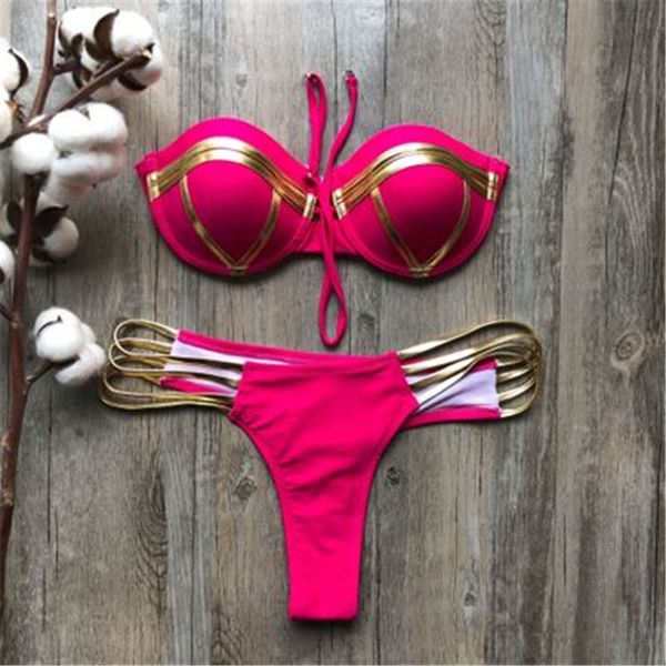 womens back buckle swimwear clothing fashion trend gather bras briefs split swimsuits summer female low waist hollow out beach bikinis, White;black
womens back buckle swimwear clothing fashion trend gather bras briefs split swimsuits summer female low waist hollow out beach bikinis, White;black