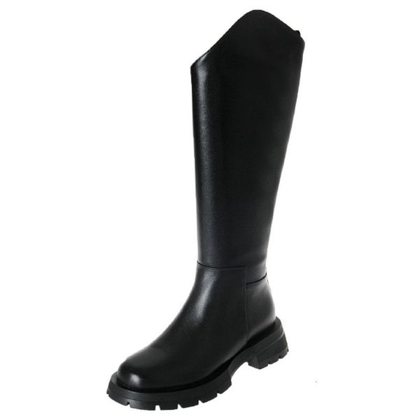boots genuine leather riding women's round toe zip luxury brand knee high tall long wide calf plus size 41 42 43 7rae, Black
boots genuine leather riding women's round toe zip luxury brand knee high tall long wide calf plus size 41 42 43 7rae, Black