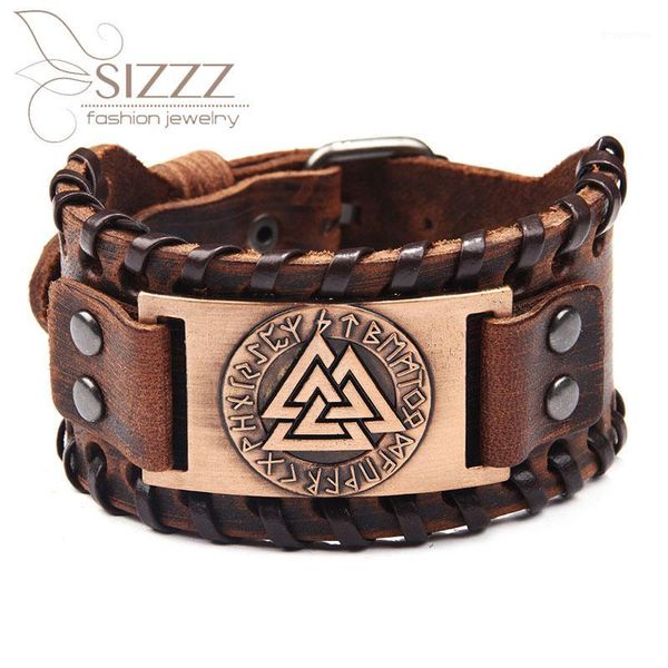 2020 new factory direct retro nordic leather bracelet&bangles for men1, Golden;silver
2020 new factory direct retro nordic leather bracelet&bangles for men1, Golden;silver