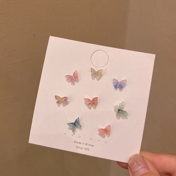 studs earrings korean summer fresh and versatile butterfly earring set, small simple super fairy stereo net red, Golden;silver
studs earrings korean summer fresh and versatile butterfly earring set, small simple super fairy stereo net red, Golden;silver