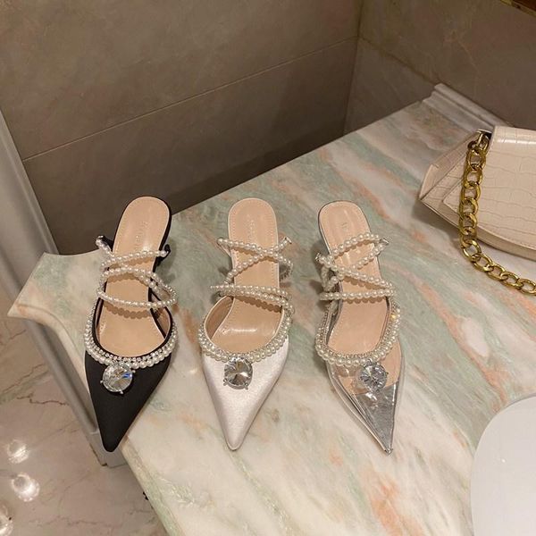 slippers string bead shoes woman 2021 med thin heels slipper rubber pu fabric slides silk sli, Black
slippers string bead shoes woman 2021 med thin heels slipper rubber pu fabric slides silk sli, Black