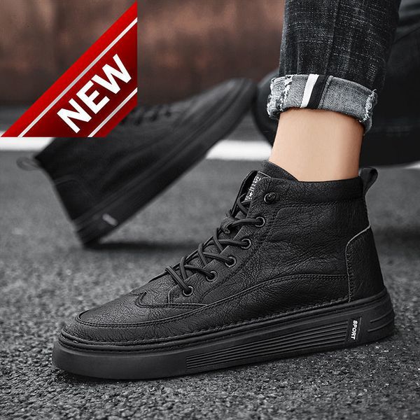 martin autumn and winter british style men's leisure high helper work boots waterproof leather shoes men, Black
martin autumn and winter british style men's leisure high helper work boots waterproof leather shoes men, Black