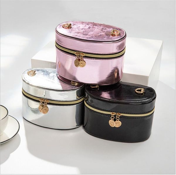 women cosmetic bag laser pu leather crossbody makeup fashion solid color zipper bucket bags & cases
women cosmetic bag laser pu leather crossbody makeup fashion solid color zipper bucket bags & cases