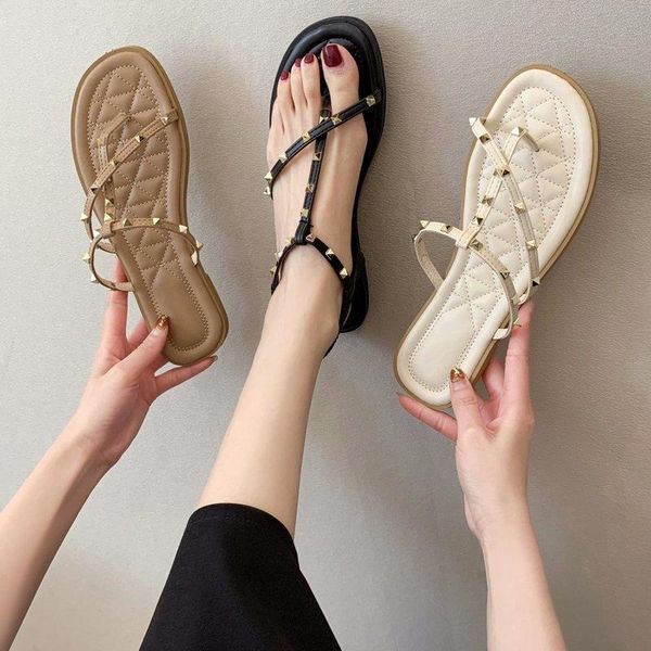 slippers fashion women pu rivet sandals ladies flip flop platform flat heel casual outdoor beach summer plus size 43 shoes, Black
slippers fashion women pu rivet sandals ladies flip flop platform flat heel casual outdoor beach summer plus size 43 shoes, Black
