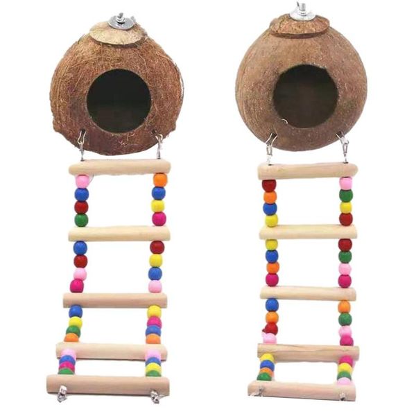 bird cages parrot toy natural coconut shell nesting house hamster breeding nest pet parakeets finches sparrows cage with ladder
bird cages parrot toy natural coconut shell nesting house hamster breeding nest pet parakeets finches sparrows cage with ladder