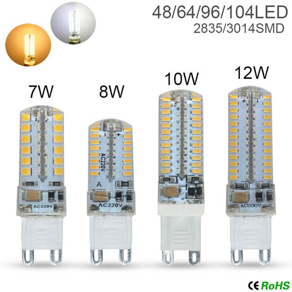 bulbs 6pcs/lot g9 led candle bulb g4 corn lamp 24 48 64 69 104leds energy saving light 220v for home chandelier lighting
bulbs 6pcs/lot g9 led candle bulb g4 corn lamp 24 48 64 69 104leds energy saving light 220v for home chandelier lighting