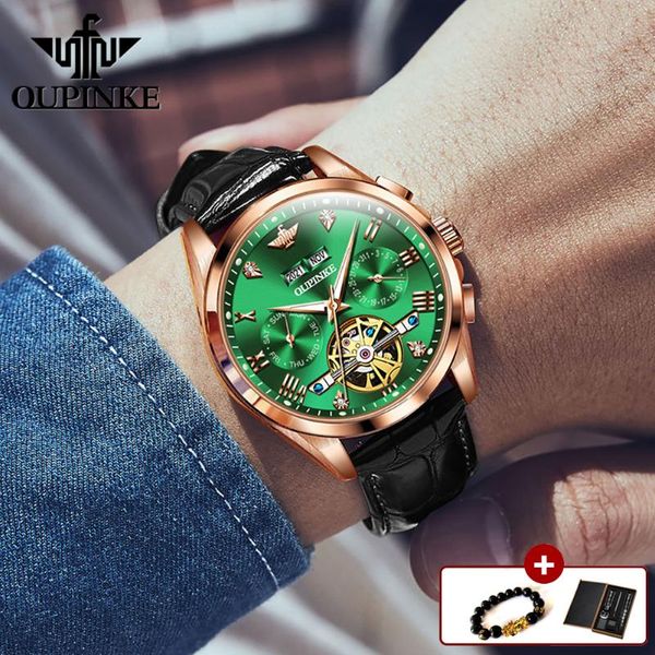 wristwatches oupinke automatic watches men mechanical watch leather strap sapphire mirror male wristwatch relogio masculino, Slivery;brown
wristwatches oupinke automatic watches men mechanical watch leather strap sapphire mirror male wristwatch relogio masculino, Slivery;brown