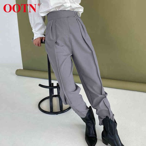 ootn casual loose women trousers office work spring summer high waist suit pants female streetwear belted grey harem pants 210413, Black;white
ootn casual loose women trousers office work spring summer high waist suit pants female streetwear belted grey harem pants 210413, Black;white