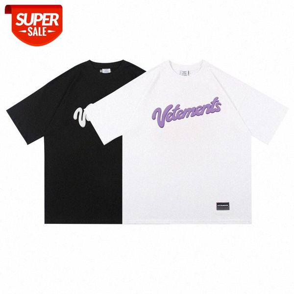 streetwear men european and american fashion brand vet foam letters loose short-sleeved t-shirt #qh58, White;black
streetwear men european and american fashion brand vet foam letters loose short-sleeved t-shirt #qh58, White;black