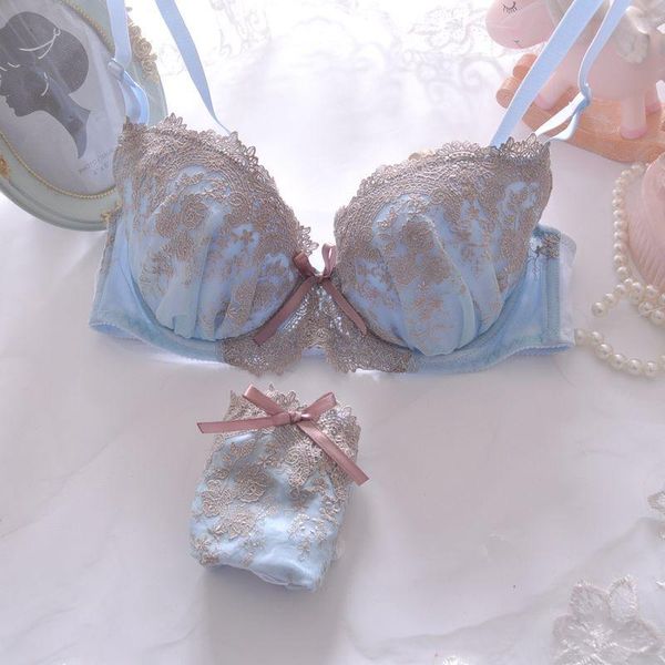 bras sets sweet teen girls underwear japanese light blue lingerie suit cute thin embroidery gathered large size bra & panties set, Red;black
bras sets sweet teen girls underwear japanese light blue lingerie suit cute thin embroidery gathered large size bra & panties set, Red;black