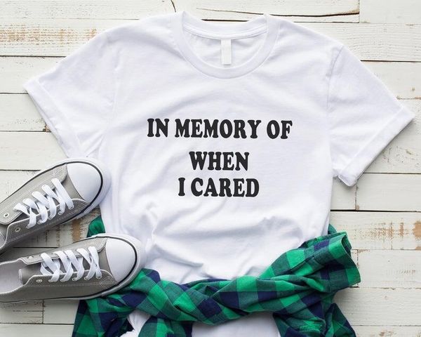 women's t-shirt in memory of when i cared lady women shirts fashion graphic plus size cotton short sleeve tees o neck casual tshi, White
women's t-shirt in memory of when i cared lady women shirts fashion graphic plus size cotton short sleeve tees o neck casual tshi, White