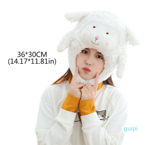 cartoon white sheep plush hat animal ears fuzzy stuffed toy headgear warm cap n58f, Blue;gray
cartoon white sheep plush hat animal ears fuzzy stuffed toy headgear warm cap n58f, Blue;gray