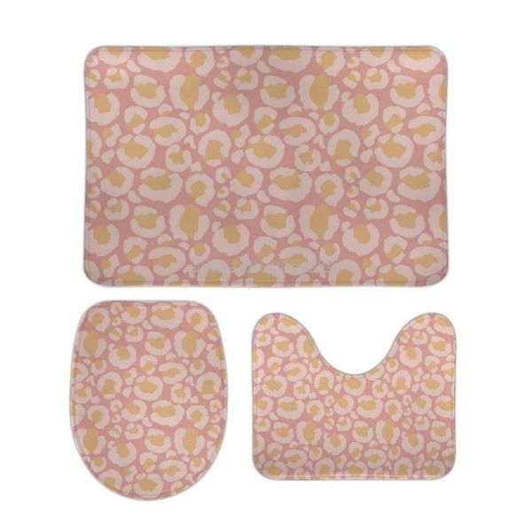 bath mats chic pink leopard print 3pcs bathroom set non-slip mat water absorption carpet for home decor animal
bath mats chic pink leopard print 3pcs bathroom set non-slip mat water absorption carpet for home decor animal