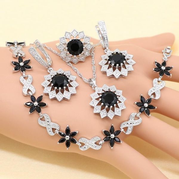 earrings & necklace xutaayi cubic zirconia black earring ring bracelet silver colorcolor jewelry set for women
earrings & necklace xutaayi cubic zirconia black earring ring bracelet silver colorcolor jewelry set for women