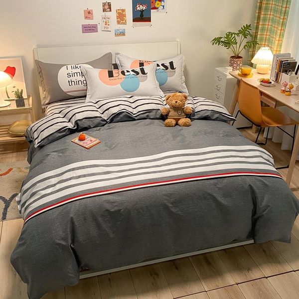bedding sets 100% cotton bedspread for bed 150 180 200 with grey duvet cover sheet 2 pillow cases 48*74cm #a10
bedding sets 100% cotton bedspread for bed 150 180 200 with grey duvet cover sheet 2 pillow cases 48*74cm #a10