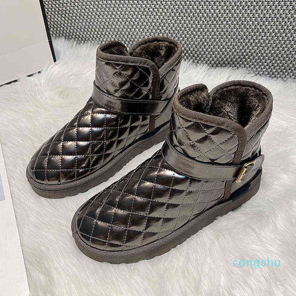 boots women's snow winter new round toe fashion diamond lattice pattern flat bottom female plus velvet thick cotton shoes d194 1122, Black
boots women's snow winter new round toe fashion diamond lattice pattern flat bottom female plus velvet thick cotton shoes d194 1122, Black