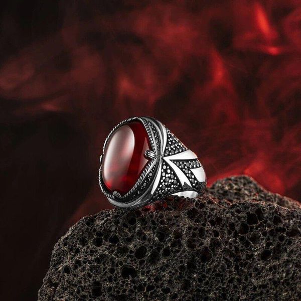 cluster rings 925k red agate side black zircon stone authentic sterling silver antique turkish master hand ring men's rustic accesory f, Golden;silver
cluster rings 925k red agate side black zircon stone authentic sterling silver antique turkish master hand ring men's rustic accesory f, Golden;silver