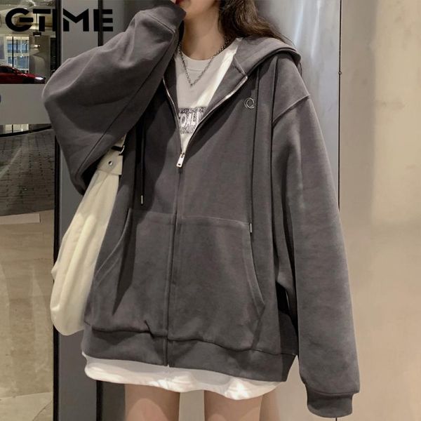 women's hoodies & sweatshirts women korean style zip-up harajuku oversized solid pocket autumn long sleeve loose baseball jacket#zynwy-, Black
women's hoodies & sweatshirts women korean style zip-up harajuku oversized solid pocket autumn long sleeve loose baseball jacket#zynwy-, Black