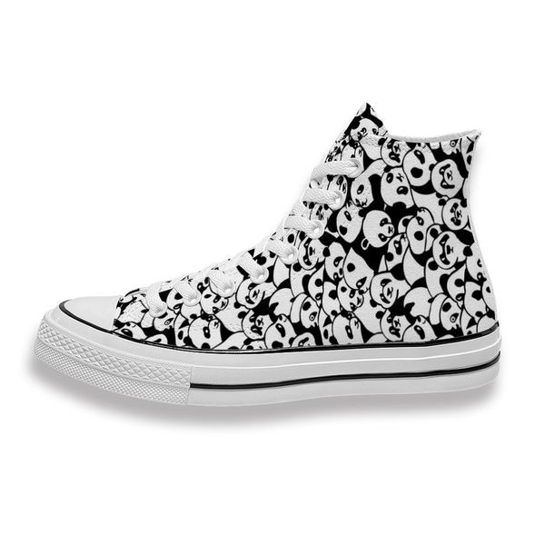 custom printed cute balck white panda sneakers high mens womens running sho skateboard diy trainers canvas casual shoe 
custom printed cute balck white panda sneakers high mens womens running sho skateboard diy trainers canvas casual shoe